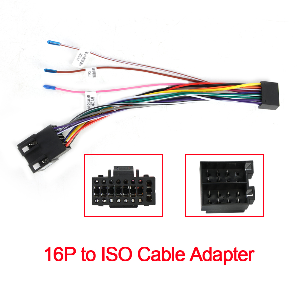 Car Accessories Usa - Adaptador de conector padrão iso, cabo