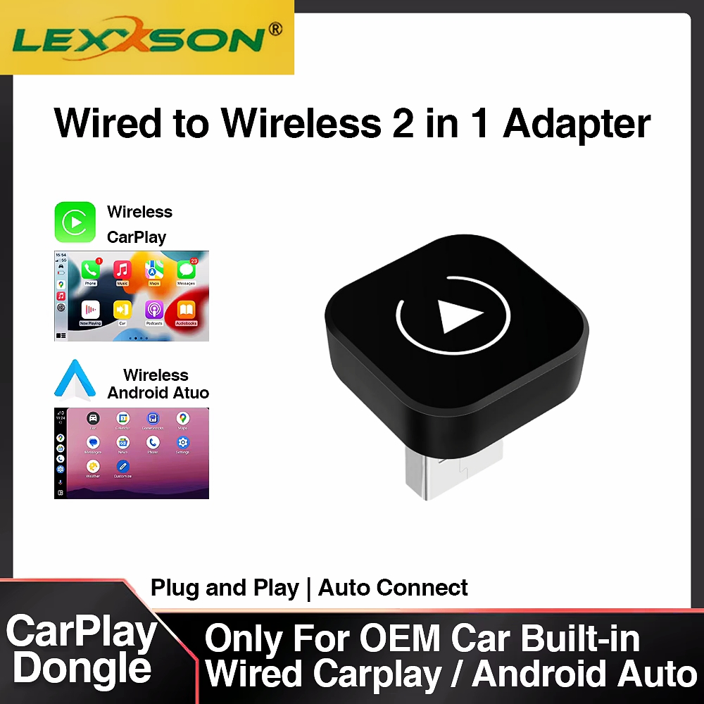 Car Accessories Youtube - 2 em 1 sem fio carplay