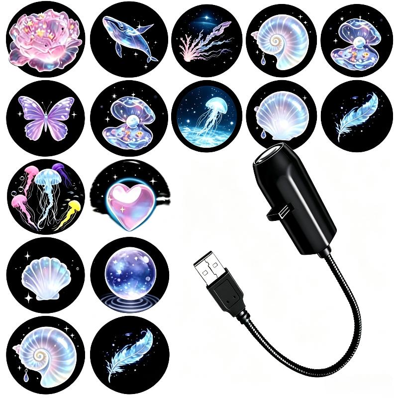 Car Accessories Bangkok - Lâmpada Projetora USB Ajustável da Série