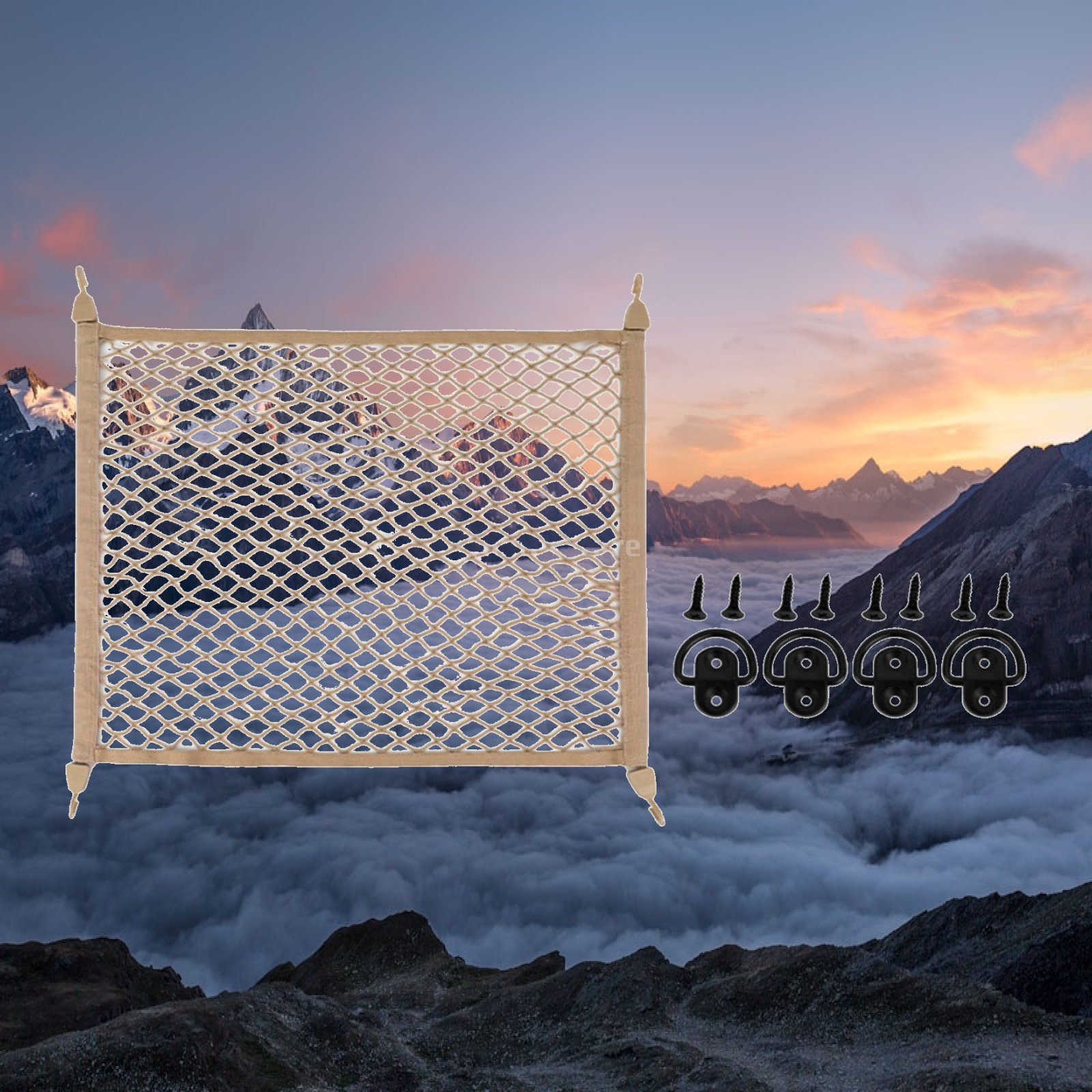 Car Cargo Net Trunk - Rede de malha elástica para organização