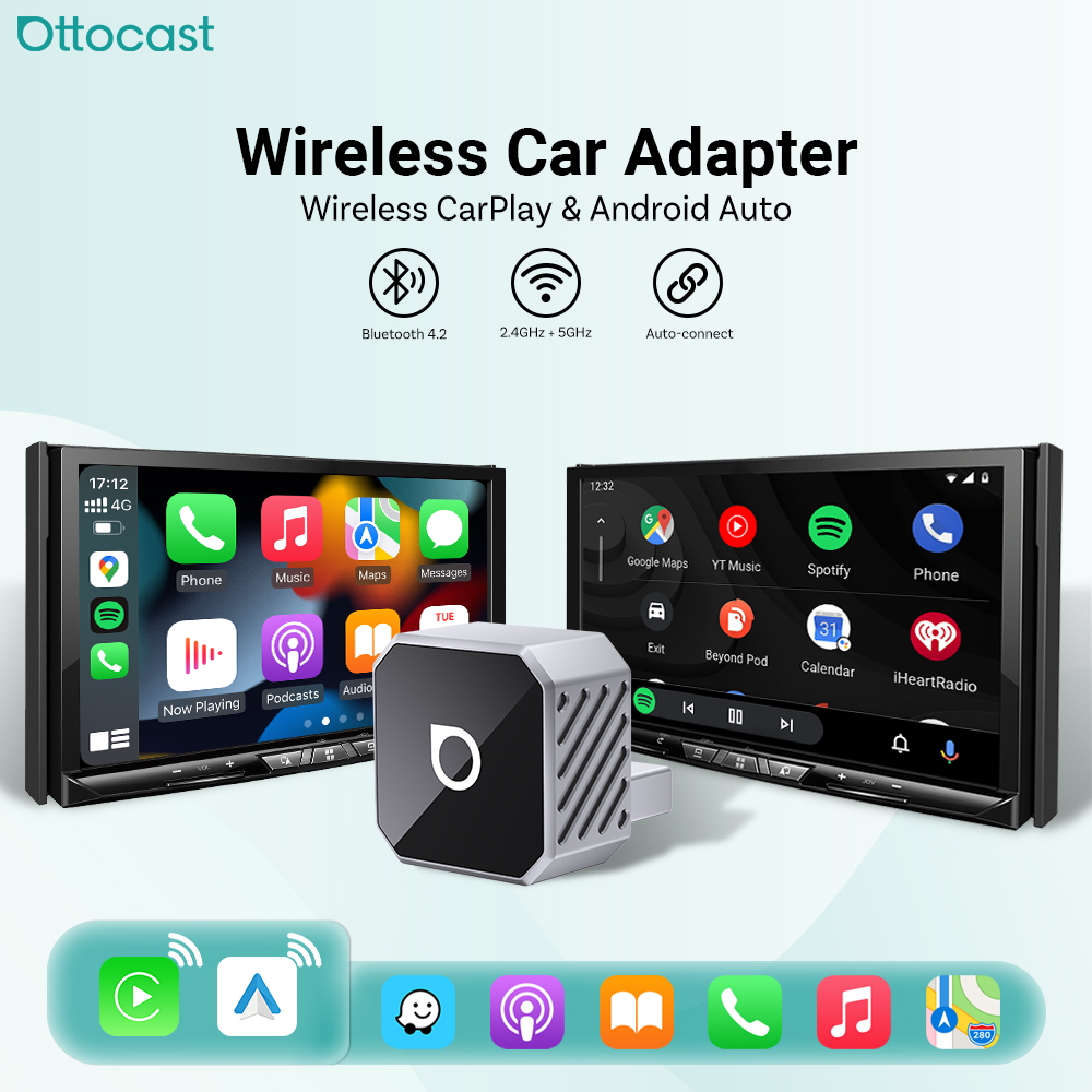 Car Accessories Youtube - Adaptador OTTOCAST Mini Pro Wireless CarPlay