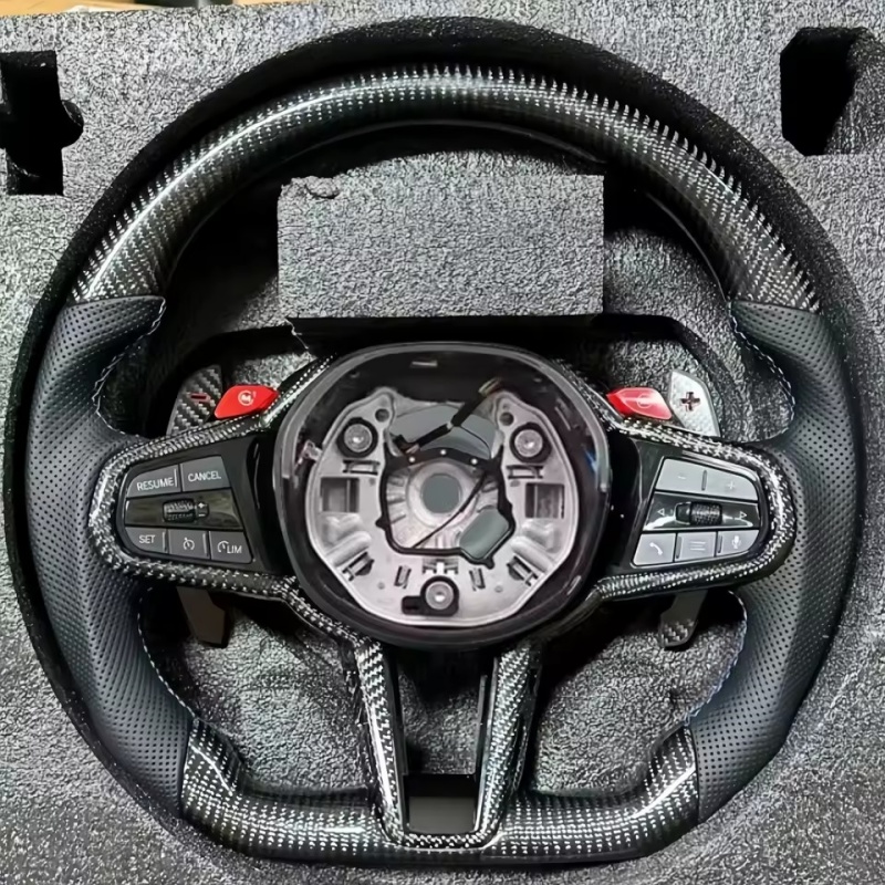 Volante de Carro em Fibra de C - Car Accessories To Buy avaliação e preço