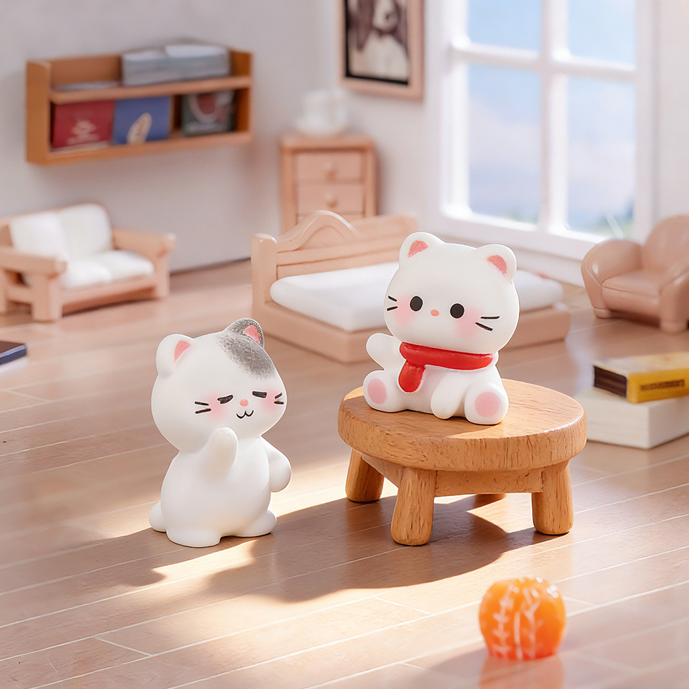 6 Peças de Figurinhas de Gato  - Car Accessories Walmart avaliação e preço