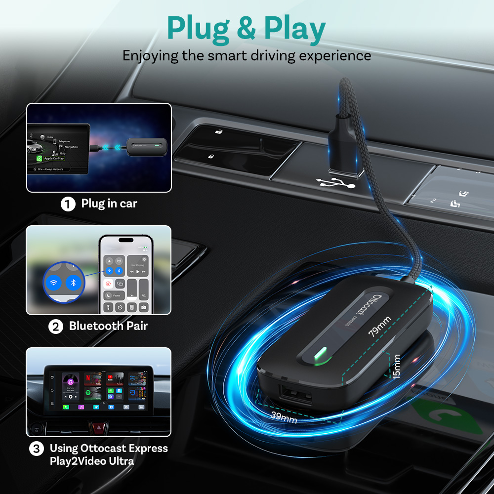 Adaptador OTTOCAST Play2Video  - Car Accessories Youtube avaliação e preço